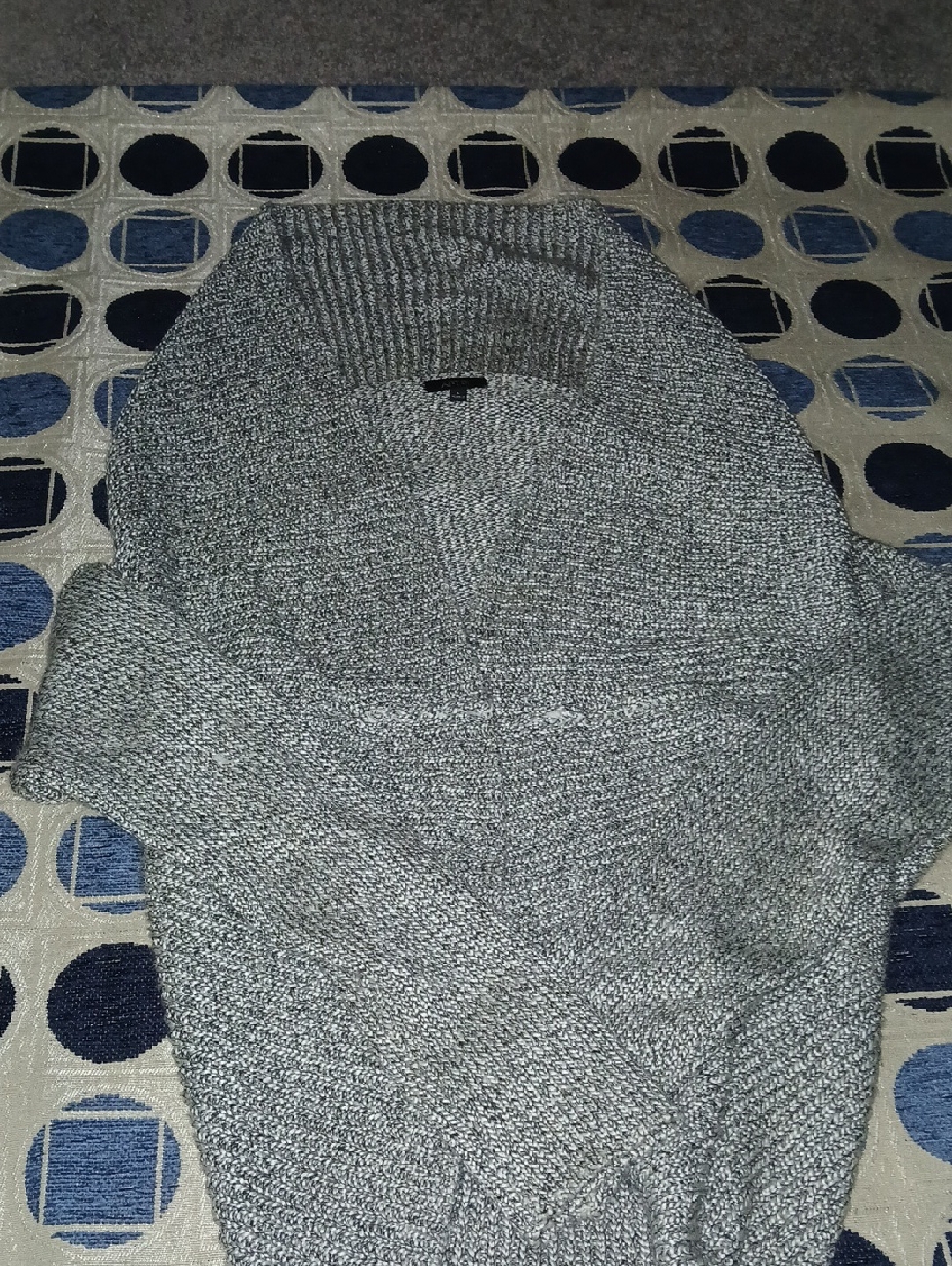 Apt. 9 Men's Gray Shawl Collar Turtleneck Sweater